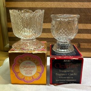 Vintage Avon candleholders